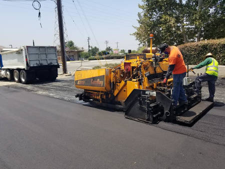 Parking Lot Being paved